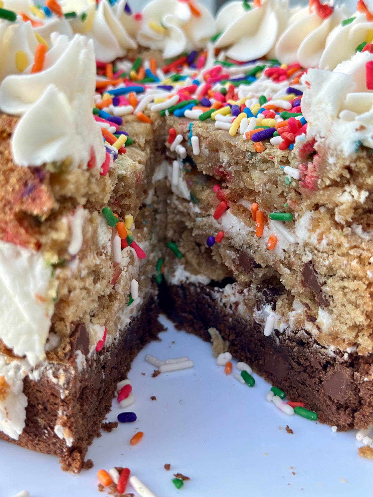 Three-Layer Cookie Cake